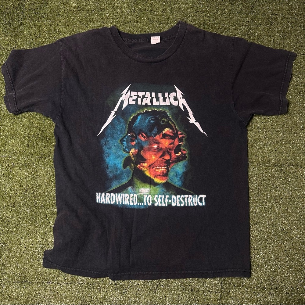 Metallica hardwired…to self-destruct t shirt black men’s large